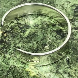 Large heavy solid men’s handmade sterling bracelet